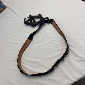 Vintage Handcrafted Leather Bottle Carrier or Can Holster Belt Bandolier Straps